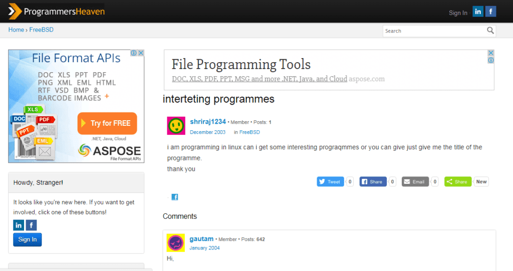 أفضل مواقع مهمة للمبرمج المبتدئ موقع programmes heaven