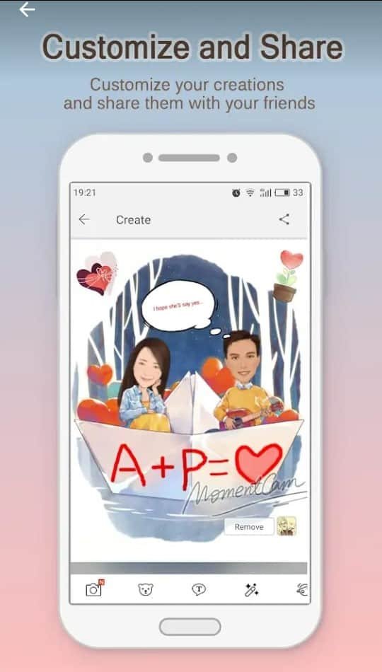 تطبيق MomentCam Cartoons & Stickers تطبيق MomentCam Cartoons & Stickers