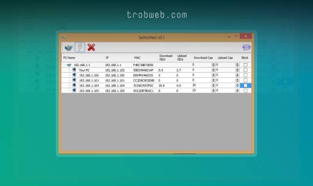 برنامج للتحكم في سرعة الانترنت للأجهزة المتصلين بالروتر الخاص بك