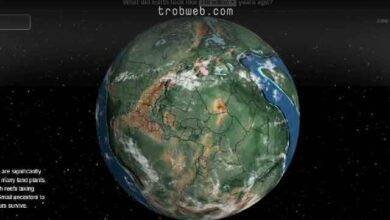 موقع معرفة تمركز دولتك أو مدينتك على الكرة الأرضية قبل ملايين السنين