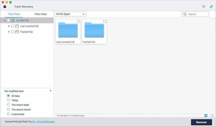 برنامج Recoverit استعادة الملفات المحذوفة على الماك باستخدام Recoverit