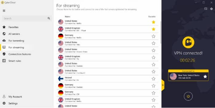 سايبر جوست VPN سايبر جوست CyberGhost VPN