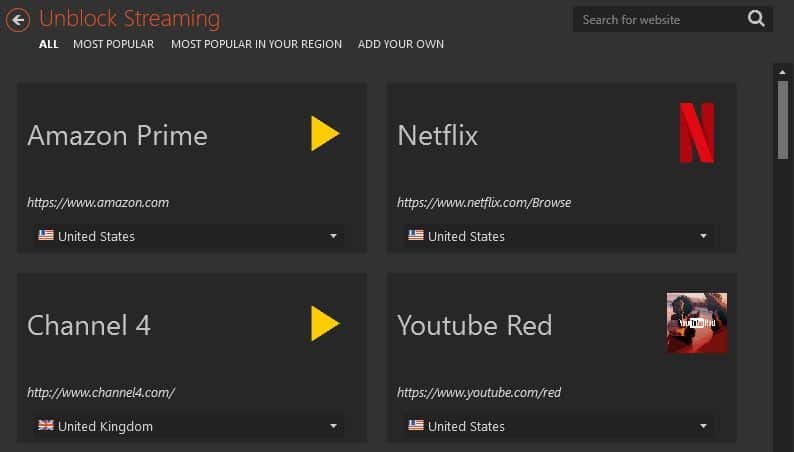 ميزات كاملة في Netflix CyberGhost VPN ميزات كاملة في Netflix CyberGhost VPN