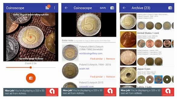 تطبيق Coinoscope تطبيق Coinoscope