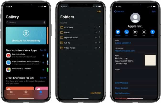 Dark Mode ios 13 الوضع الليلي في ios 13