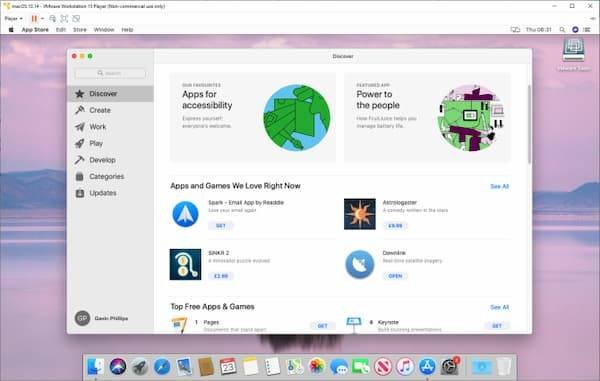 تسجيل الدخول إلى حسابك آبل وتنزيل البرامج برامج الماك في ويندوز