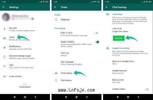 استرجاع رسائل واتس اب القديمة بدون google drive كيفية استرجاع رسائل واتس اب القديمة بدون جوجل درايف