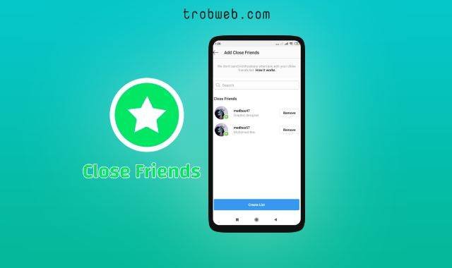 الأصدقاء المقربين في انستقرام