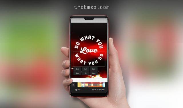 تطبيق الكتابة على الفيديو للاندرويد