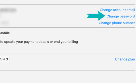 كيفية تغيير كلمة السر لحساب نتفليكس
