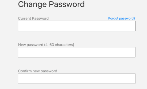 كيفية تغيير كلمة السر لحساب نتفليكس