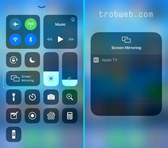 عرض شاشة هاتف الآيفون على Apple TV