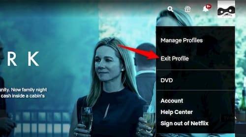 Déconnectez-vous du profil Netflix