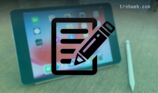 تطبيقات الكتابة على الايباد