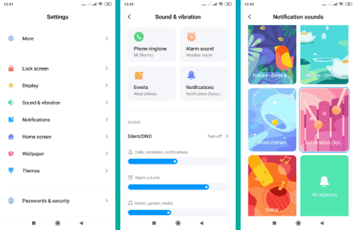 كيفية تغيير الصوت الافتراضي لإشعارات هاتف شاومي