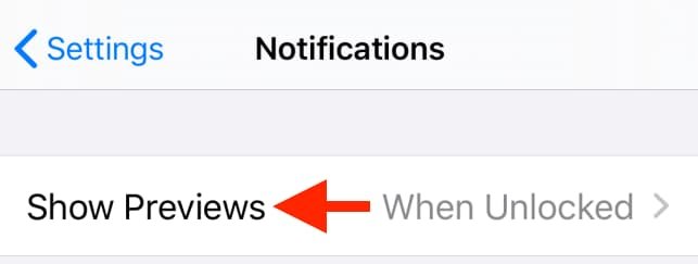 تعطيل ظهور إشعارات واتس اب على شاشة قفل ايفون