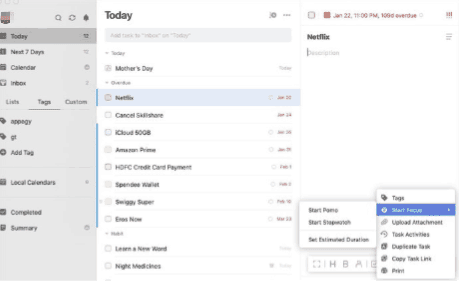 برنامج TICKTICK