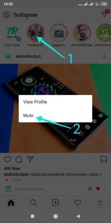 كيفية كتم شخص على انستقرام