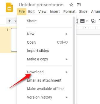 كيفية تحويل google slides إلى بوربوينت