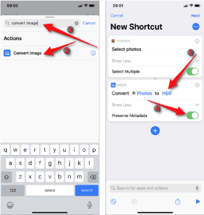 تحويل صور JPG إلى HEIC