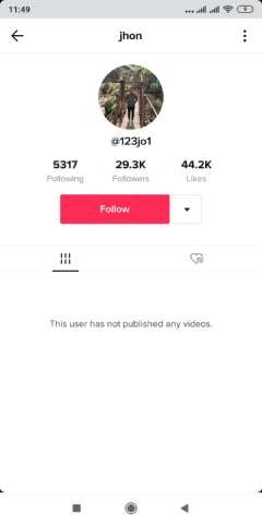 حظر شخص على TikTok