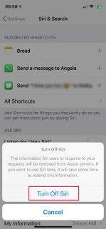 تعطيل Siri على الايفون والايباد