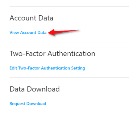 بيانات حسابك انستقرام