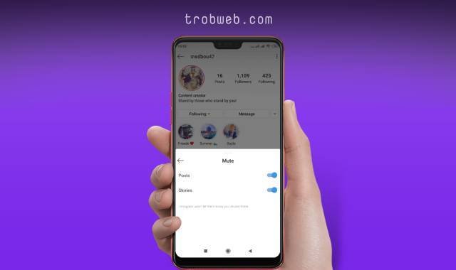 كيفية إخفاء منشورات وقصص شخص ما على انستقرام