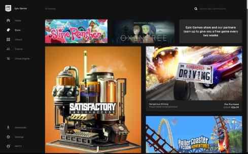 موقع epic game store