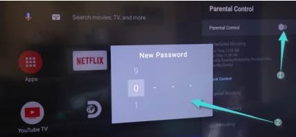 إعداد كلمة سر الرقابة الأبوية