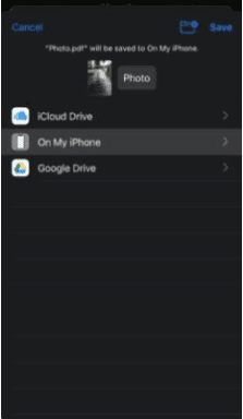 كيفية تحويل صور JPG إلى PDF على iphone