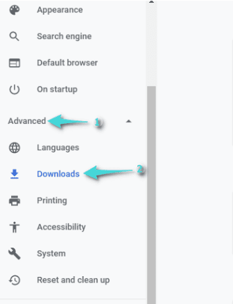 مسح تفضيلات فتح التنزيلات تلقائياً