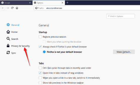 فتح متصفح موزيلا فايرفوكس في وضع التخفي دائماً