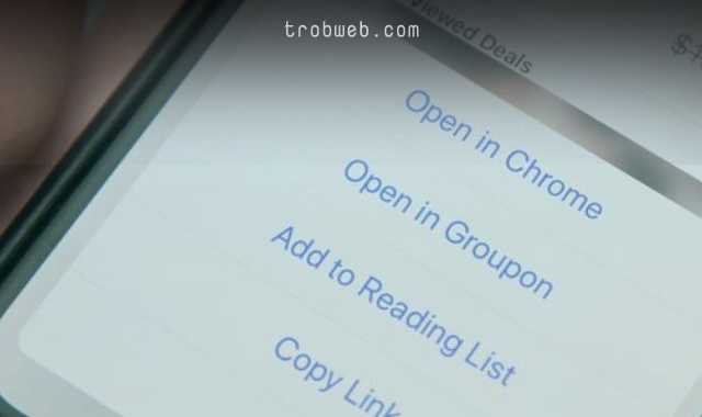 فتح الروابط تلقائياً في google chrome على iphone و iPad