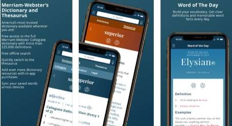 تطبيق قاموس Merriam