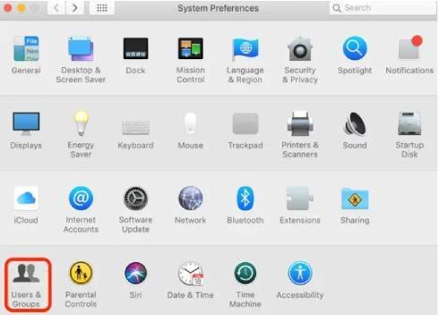 كيفية حذف حساب مستخدم ضيف على جهاز الماك