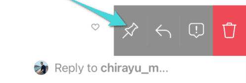 كيفية تثبيت التعليق في انستقرام