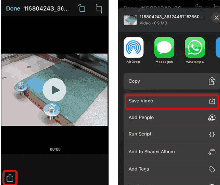 تحميل فيديوهات انستقرام للايفون عبر متصفح safari