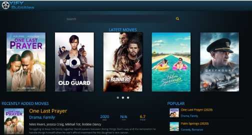 موقع الترجمة YIFY Subtitles