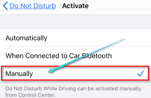 كيفية إيقاف ميزة عدم الإزعاج أثناء القيادة