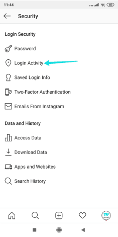 كيفية معرفة هل قام شخص ما بفتح حسابي instagram