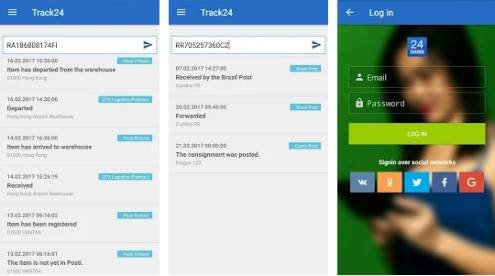 تطبيق تتبع الشحنات