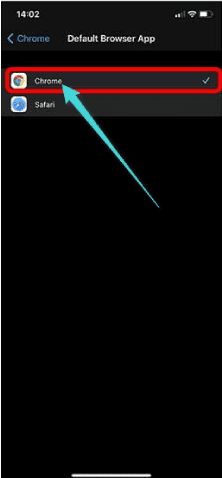 كيفية تغيير المتصفح الافتراضي في الايفون