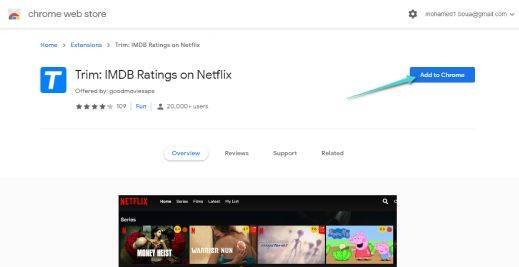 Ajouter une classification IMDB sur Netflix