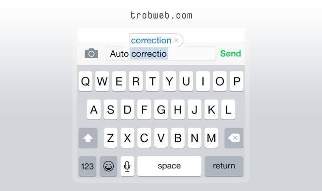 Désactiver la correction automatique