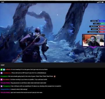 البث المباشر على تويتش