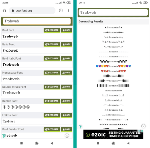 كيفية تغيير الخط في إنستقرام