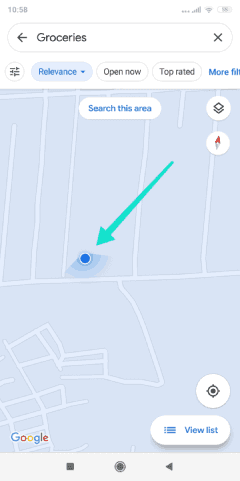 إيجاد الاتجاه على google maps