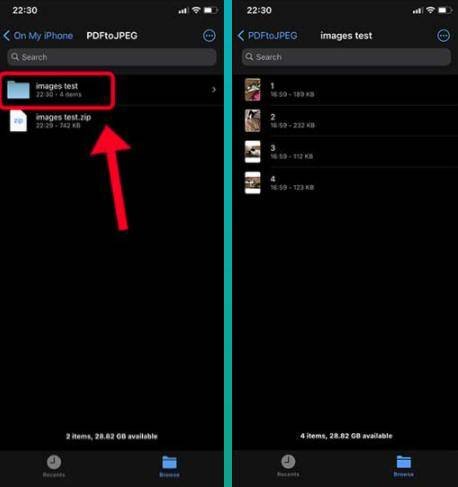 تحويل pdf إلى الصور على iPhone