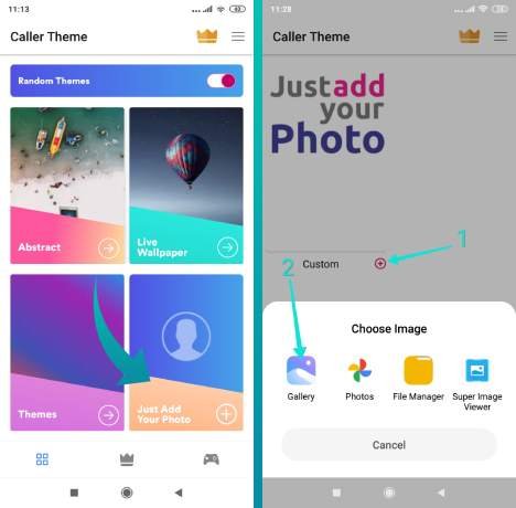 تعيين صورة مخصصة كخلفية لشاشة المكالمات على الاندرويد